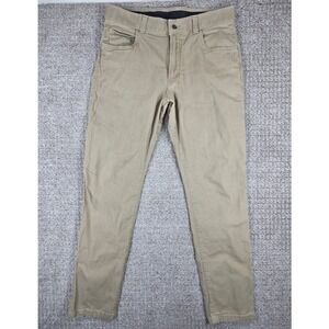Origin Straight Fit Canvas Pants Tan Men's Size 34x34 Casual Chinos